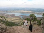 Ann and Jezze above Horsetooth Reservoir